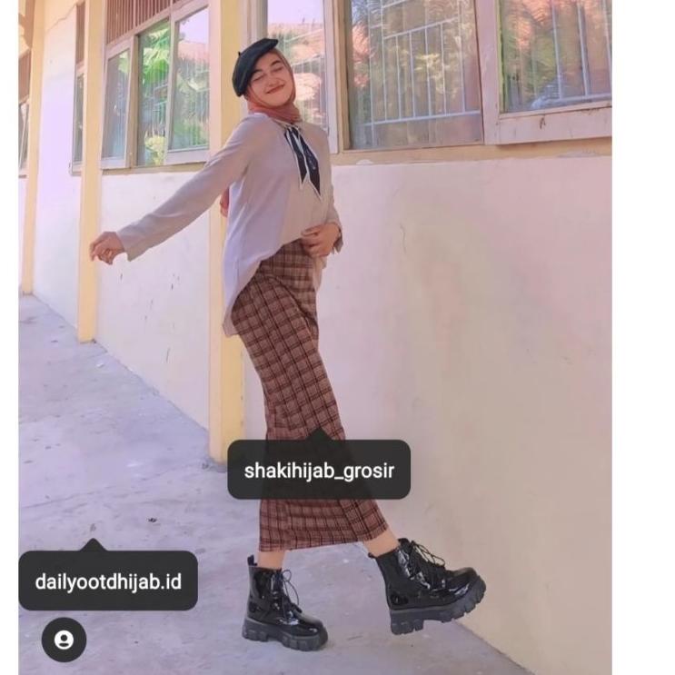 Bagus Banget.. ROK SPAN TARTAN Bestseller Rok Tartan Kotak Panjang | Rok Span Kotak Panjang