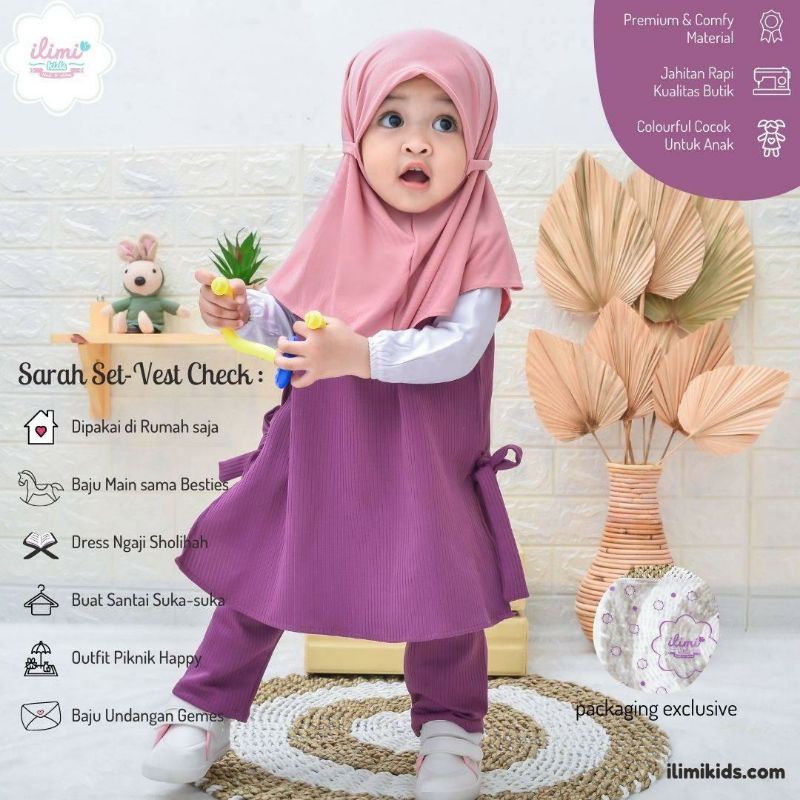 Kids - sarah set vest lilac