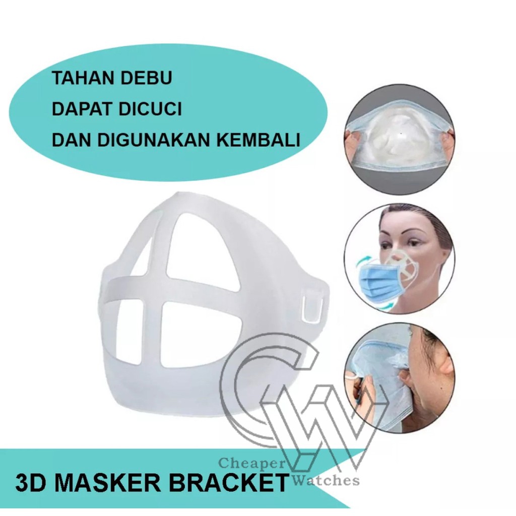 Cheaper-Peyangga Masker Pelindung Masker Mulut Anti Pengap Bracket Mask Termurah 1pcs