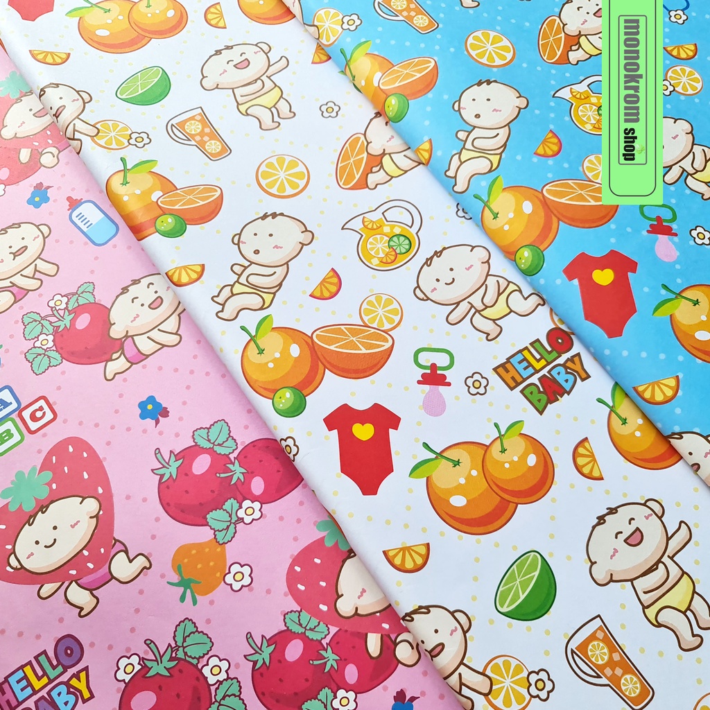 

Kertas Kado Sansan Wawa Motif Hello Baby Orange Juice - Wrapping Paper