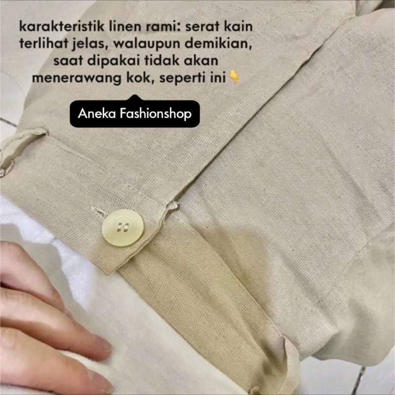 CELANA KULOT WANITA LINEN PREMIUM