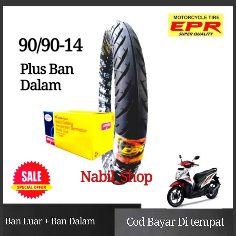 Paket Matic + Ban Dalam 90/90-14 Matic EPR
