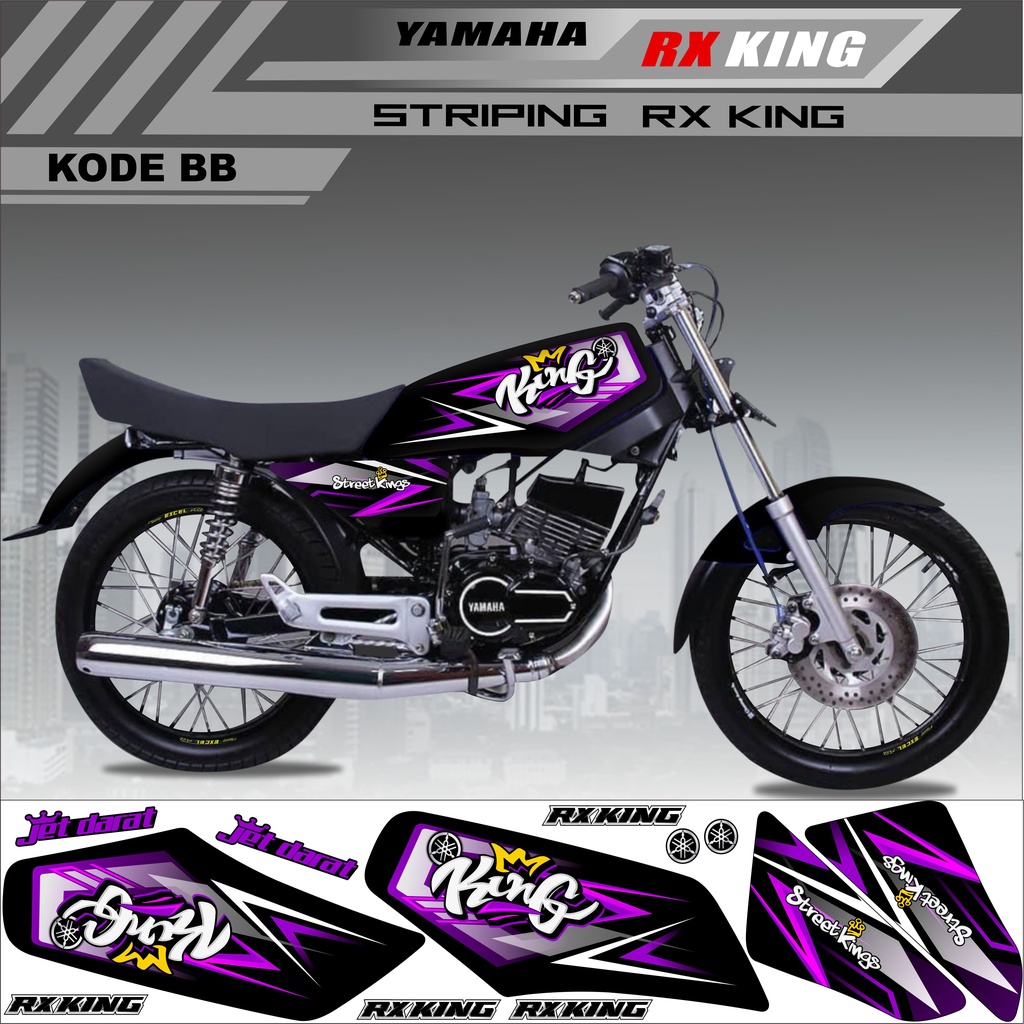 Sticker Rx King Variasi Stiker Striping Rx King Kode BB