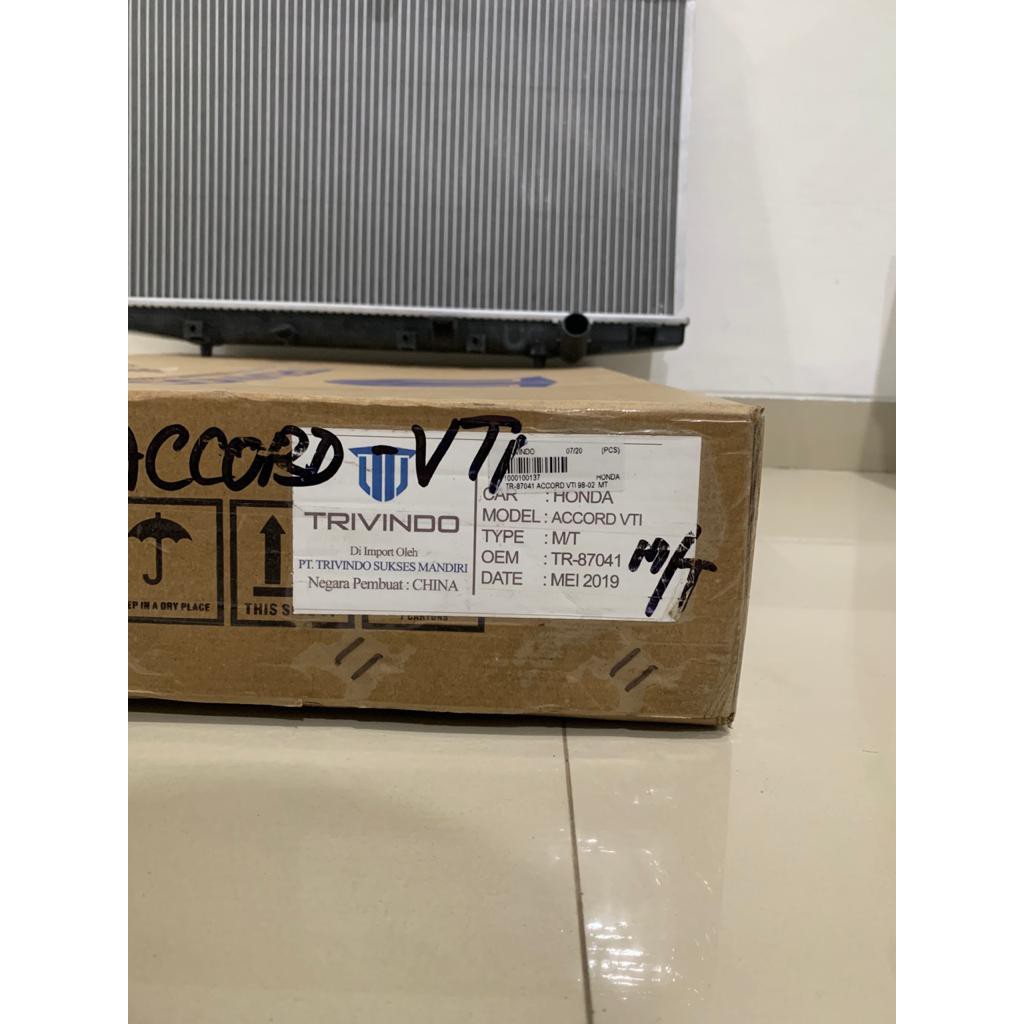 Radiator Assy Honda Accord VTI MT Manual TR-87041 Trivindo