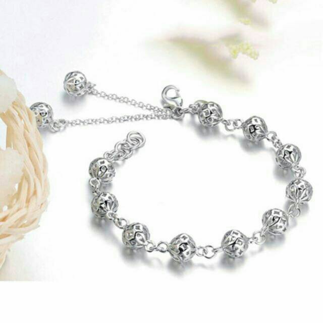 Gelang Wanita Import Lapis Perak
