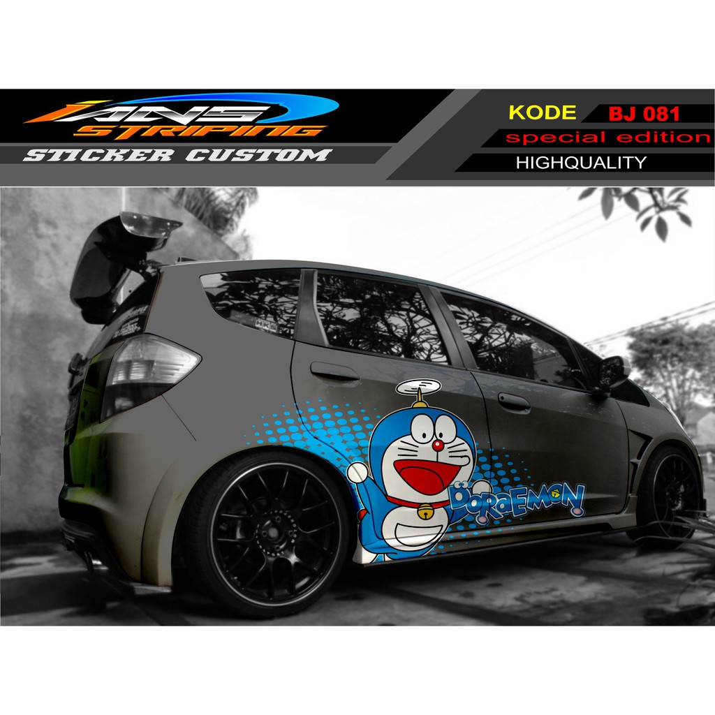 DECAL STIKER HONDA JAZZ DORAEMON