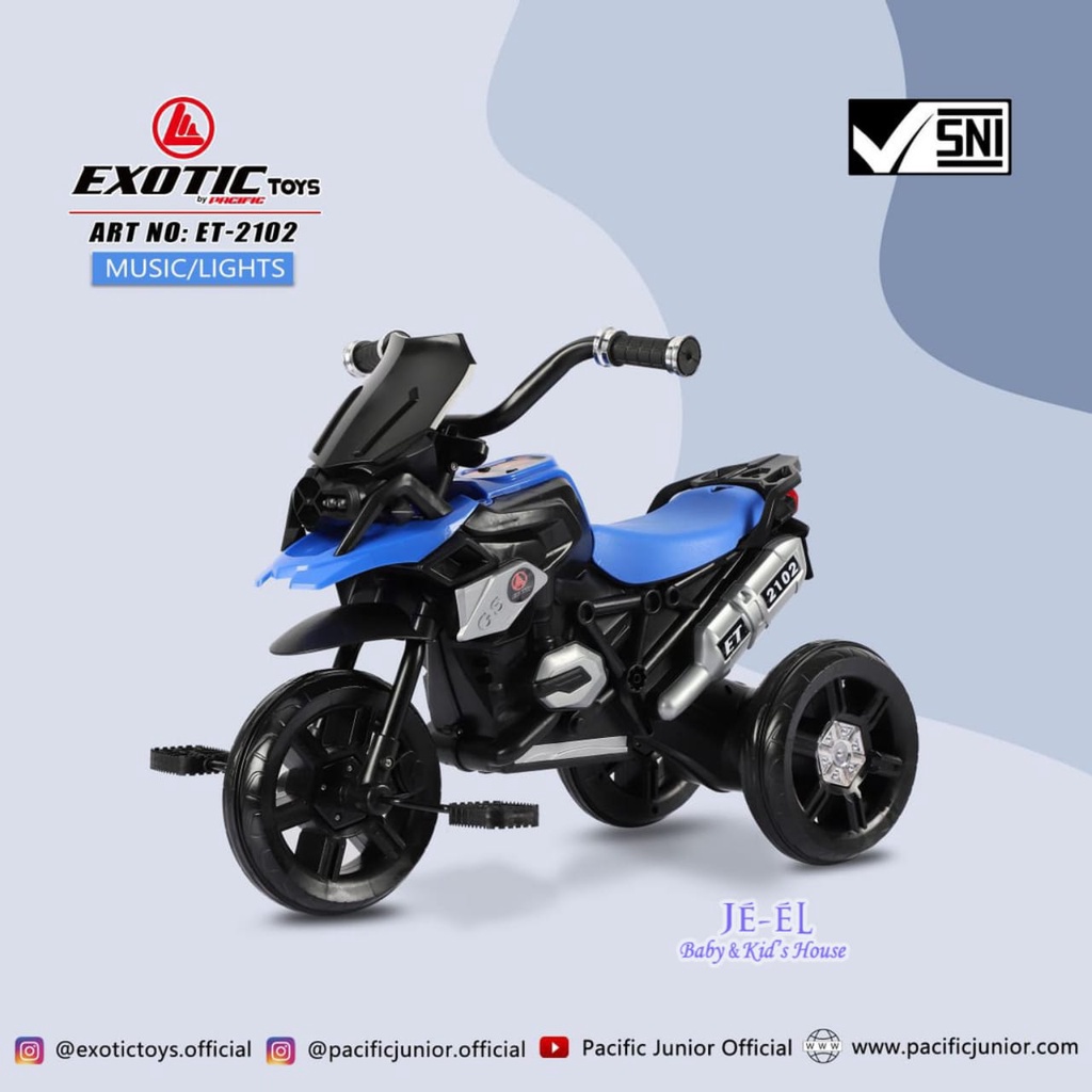 Exotic Tricycle Gowes Model Motor ET 2102/Sepeda Anak Roda Tiga ET 2102