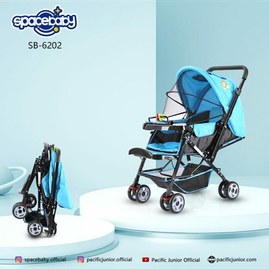 SPACE BABY Stroller SB 204  SB 214 SB 6202 Kereta Dorong Bayi SPACEBABY  SB204 SB214 SB6202 [ * FREE PACKING DUS ALAS ]