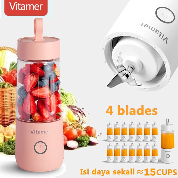 Juicer Blender Vitamer Portable Buah Mini Praktis USB Blender