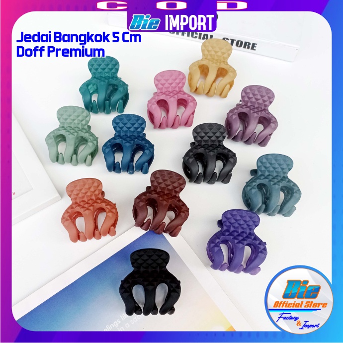 Jepit Jedai Ori Bangkok Bahan Tebal Besar 5 Cm  / Jepit Rambut Jedai Bangkok Impor