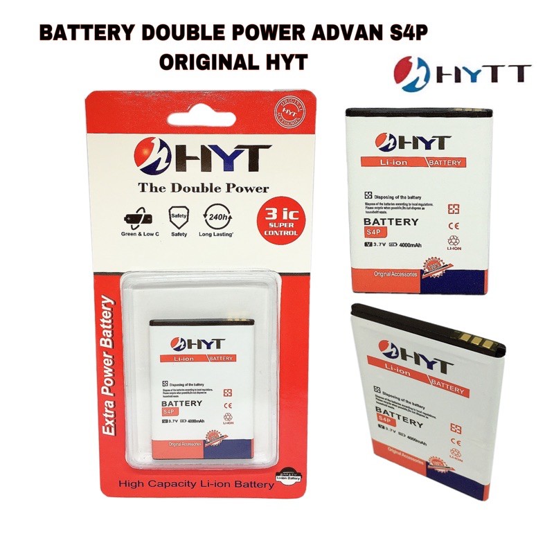 BATTERY HYT DOUBLE POWER ADVAN S4P/BP40BH