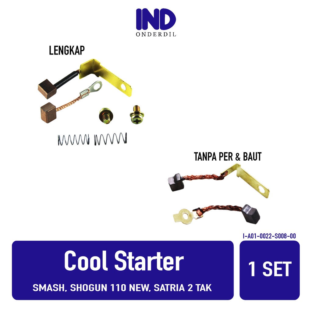 Cool Starter-Arang-Areng-Carbon Smash &amp; Shogun 110-New &amp; Satria 2 Tak-Lumba-Kotak-Hiu-LSCM