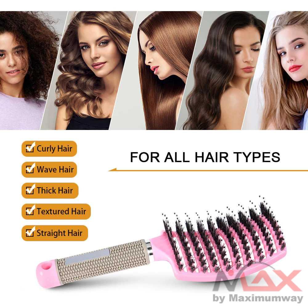 YIBER [ORI] Sisir Rambut Anti Rontok tidak merusak untuk rambut tebal Profesional salon Sayangi Rambut anda beli sekali untuk salamanya Sisir Comb Com Rambut Panjang Lembut  Detangling Hair Comb Brush - Y76 Sisir wanita dan Pria cewek dan cowok