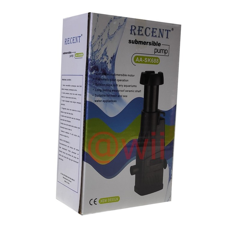 skimmer surface filter pompa recent aa sk 688 aquarium aquascape