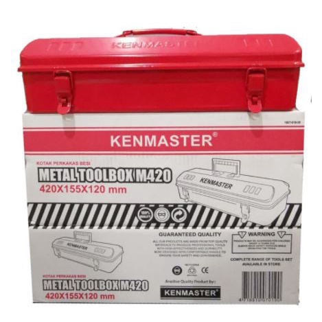 tool box besi 17 inch 1 susun kenmaster kenmaster kotak perkakas   tempat penyimpanan