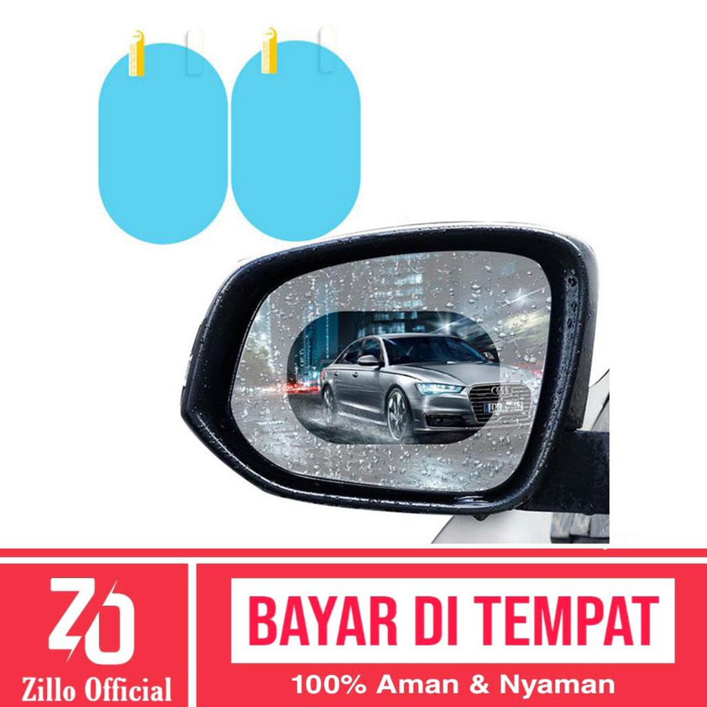 ZILLO Anti Fog Spion Mobil Oval Waterproof Anti Fog Kaca Mobil Air Gores Anti Blur Kaca Spion Mobil