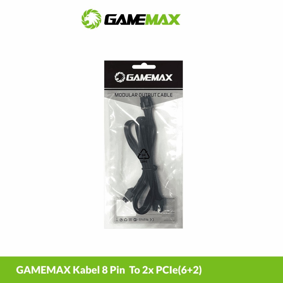 GameMax P8 To 2x PCI-e(6+2) Pin Modular Cable/Kabel modular 8 pin (6+2)