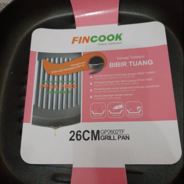 Fin cook grill pan
