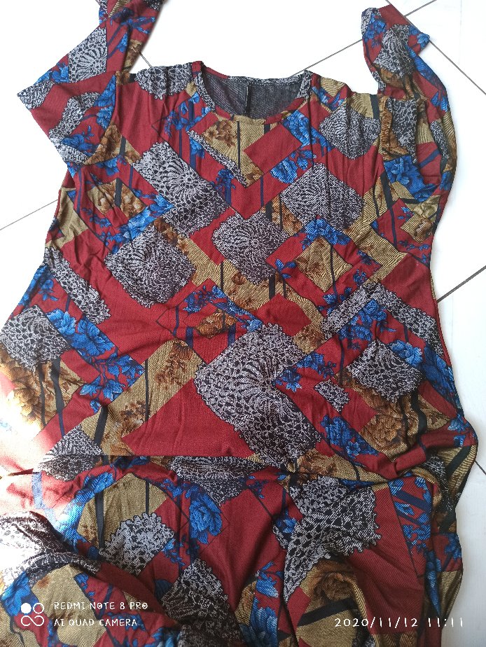 Farika Jumbo Maxy  - Gamis Calvin Jeans Jumbo Ld110 / Gamis Jumbo Batik / 023-5902