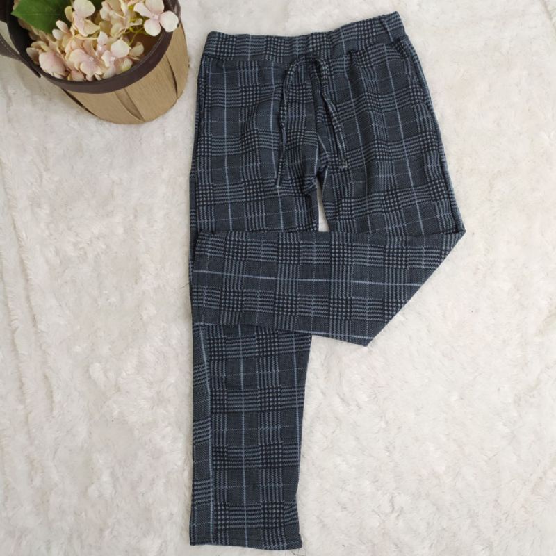 (FASHION_WANITA) CELANA ANAK MOTIF TARTAN/CELANA DOTTY ANAK MOTIF KOTAK-KOTAK