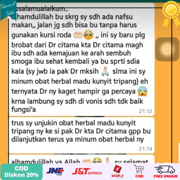 

◾COD◾ Madu Tripang Kunyit -- OBAT MAAG AMPUH HERBAL ALAMI