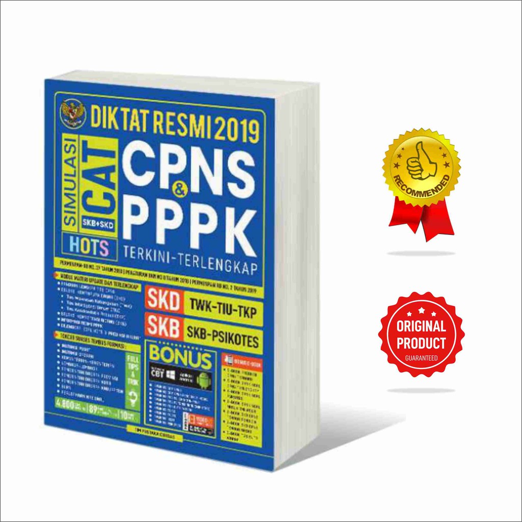 BUKU CPNS  RECOMENDED DIKTAT RESMI 2021  SIMULASI  SKD SKB  