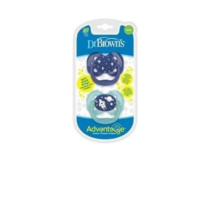 DR.BROWN ADVANTAGE PACIFER STAGE 1 2PCK (PA12000) / EMPENG BAYI