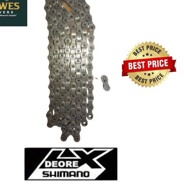 RANTAI SEPEDA SHIMANO DEORE LX HG73 FOR 9 SPEED 116 L RANTE SEPEDA