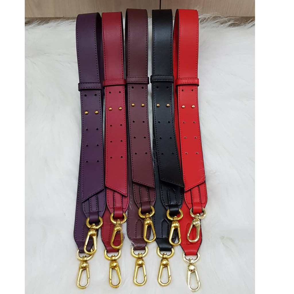 bagstrap calvin adjustable polos 3.8 cm PU Leather tas tali panjang strap tas