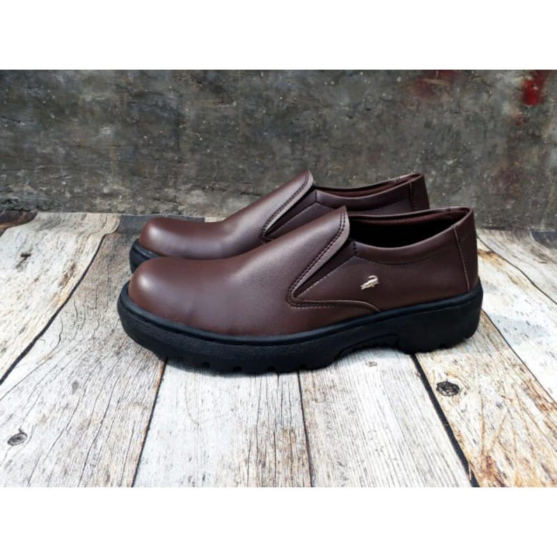 Sepatu Safety Septi Septy Sefti Safty Sefty Shoes Pria Slip On Slop Tanpa Tali