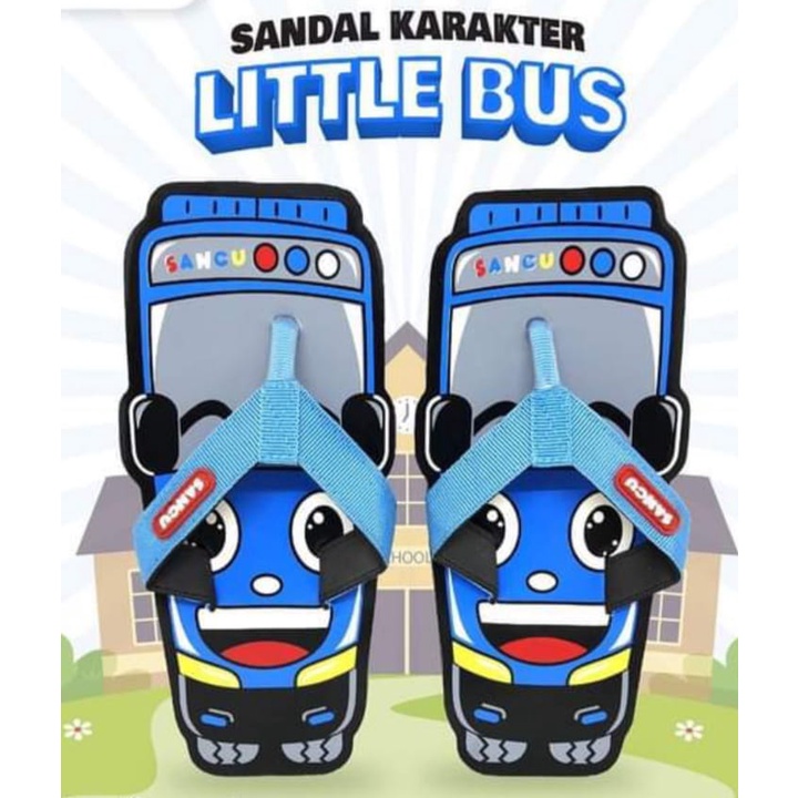 Sandal anak karakter TAYO sancu  MINI BUS TAYO