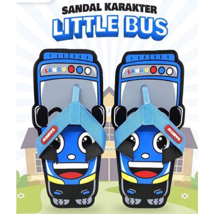 Sandal anak karakter TAYO sancu  MINI BUS TAYO