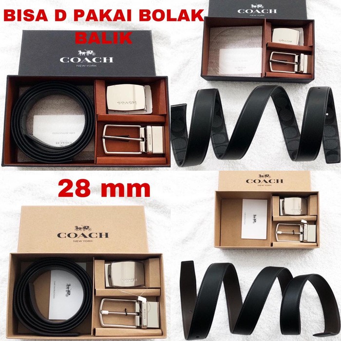 

Order Langsung coach belt gift set signature lebar 3.8 cm original from us store Diskon