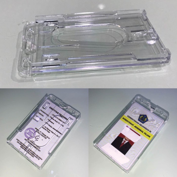 

Gaya Tempat Kartu Id Card Mika Transparan Tebal Bergaransi