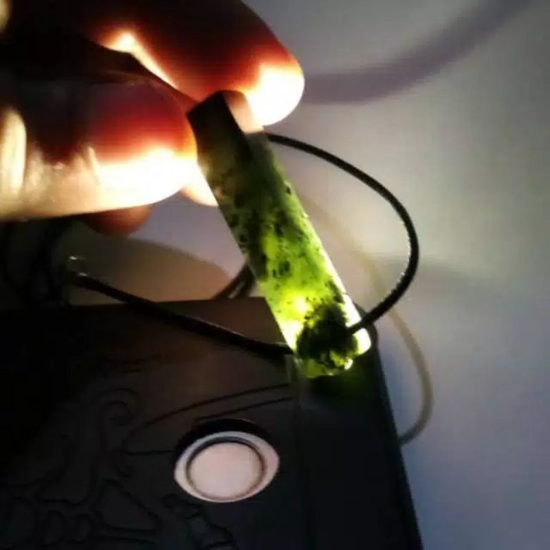 Kalung natural batu giok black Jade asli aceh
