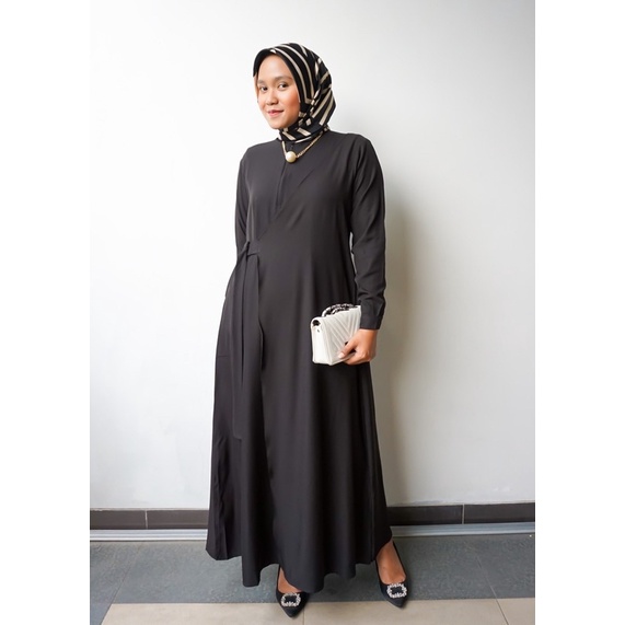 NURA DRESS PAKAIAN GAMIS MUSLIM WANITA BUSUI DAN WUDHU FRIENDLY KEKINIAN TERBARU BAHAN SHAKILA PREMIUM SIZE FIT to L DAN XL TERMURAH BY ZENIC_ID BISA COD