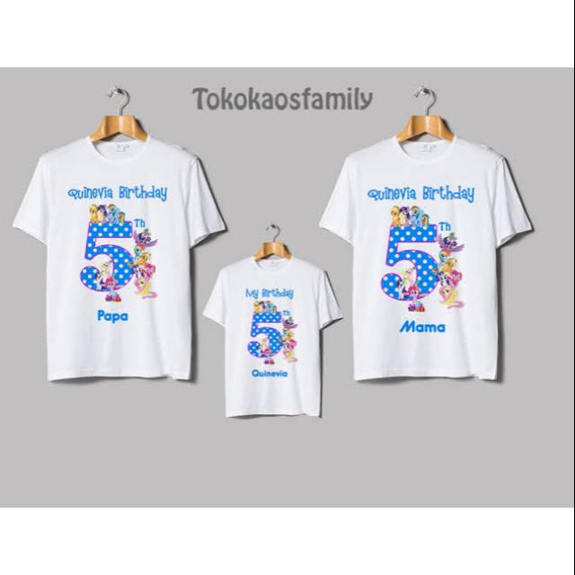 baju kaos anak baju ulang tahun anak laki-laki kaos sablon custom terbaru