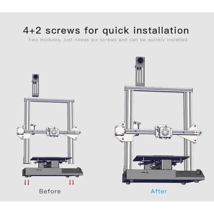 Creality CR20 Pro Autoleveling Versi Terakit 3D Printer Siap Pakai