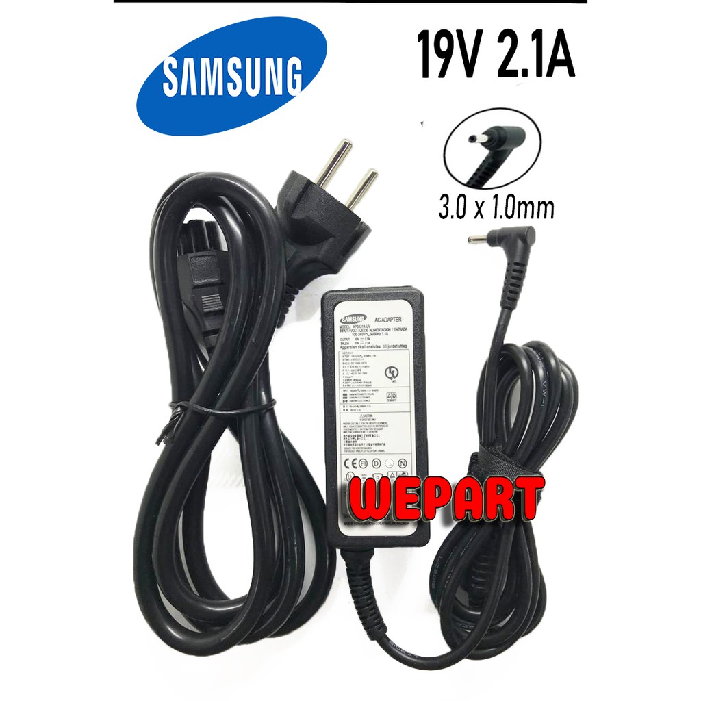 Adaptor Charger Casan Original Laptop Samsung Mini 19V 2.1A 5.5mmX3.0mm Ori