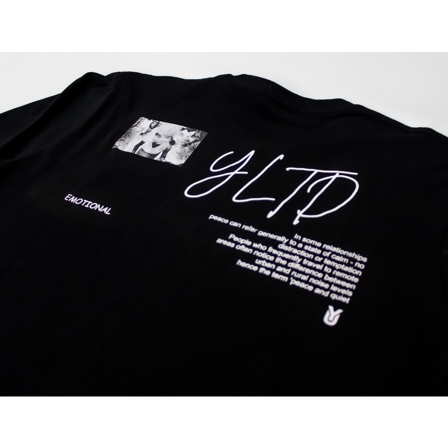 Youbee Limited - Longsleevee YLTD | T-Shirt Pria | Kaos Pria | Black Original