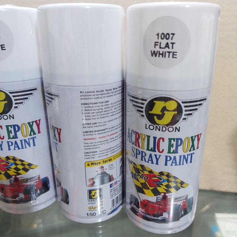 Pilok Pilox Cat Semprot RJ Putih Doff Dop 1007 Flat White 150cc Cat Semprot RJ 150cc