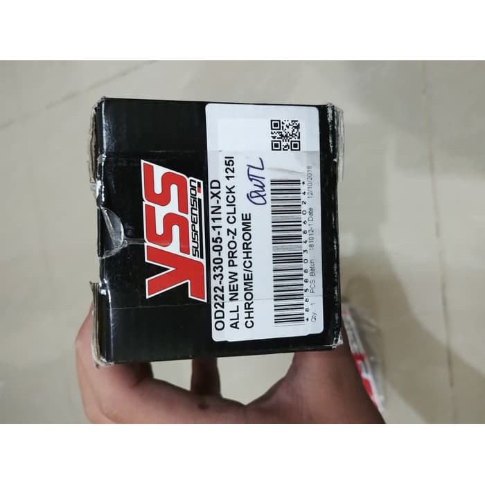 Sokbeker Sok Belakang Shock YSS PRO Z Vario 125 Vario 150 CHROME 330MM