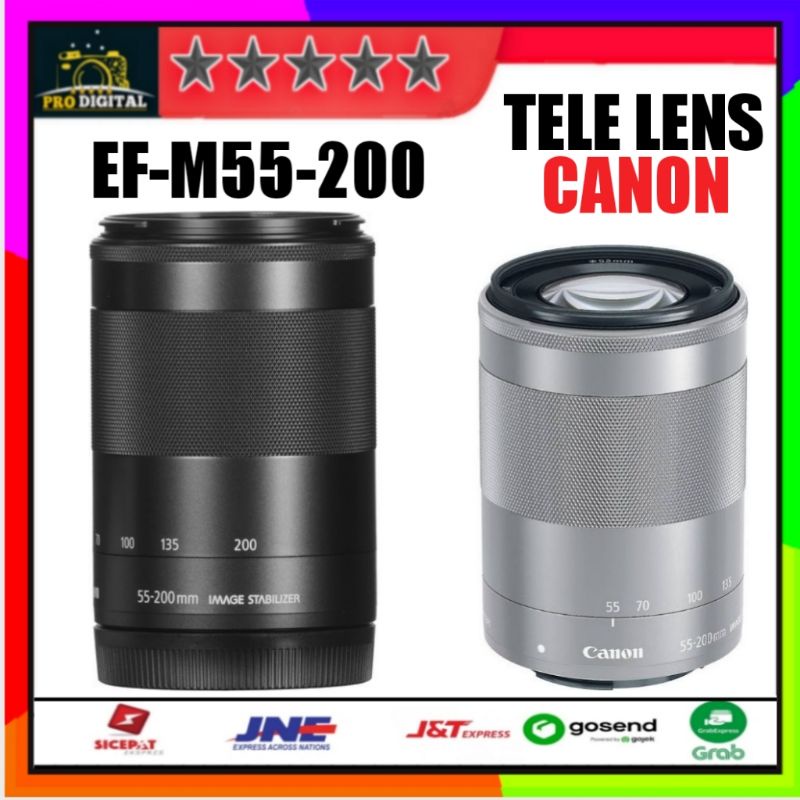 Lensa Tele Canon EF-M 55-200mm IS STMNEW and ORIGINAL 100%