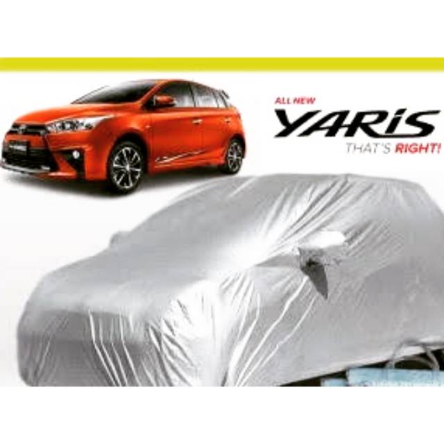 Sarung mobil body cover all new yaris silver