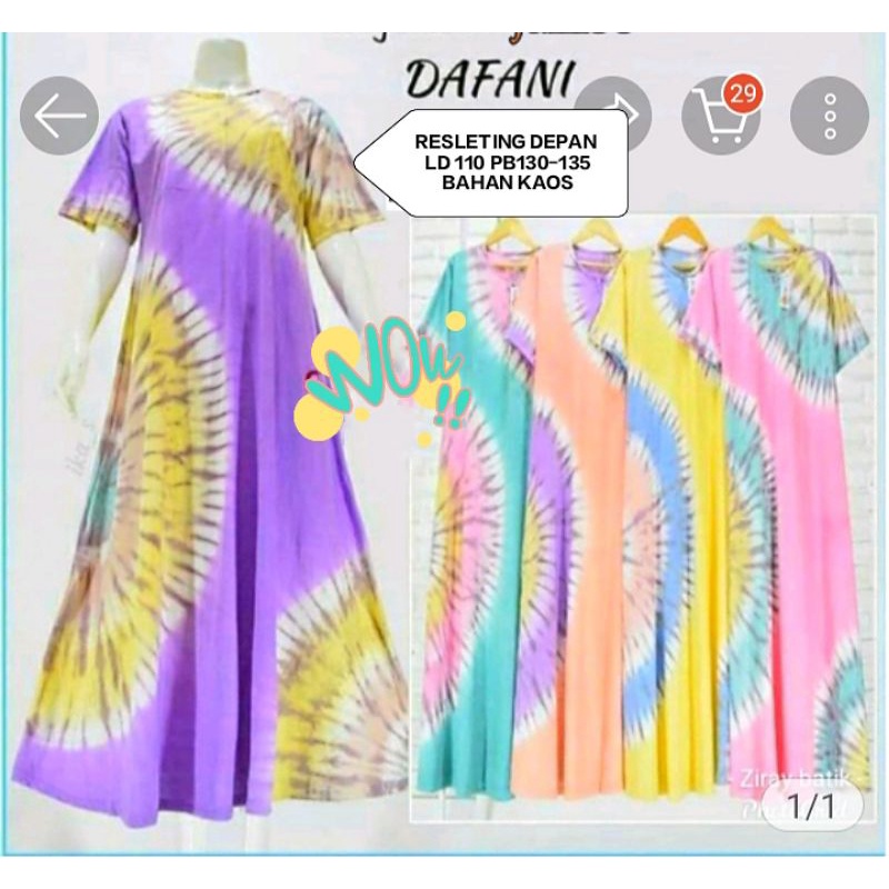 LONGDASTER KAOS PELANGI DAFANI RESLETING DEPAN