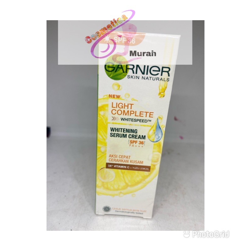 [ spf 36 ] Whitening cream garnier light complete day cream spf 36 bpom - garnier day cream