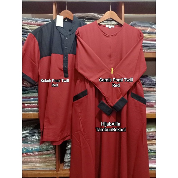 Gamis Pomi Twill | Kokoh Dewasa ~ by Hijab Alila