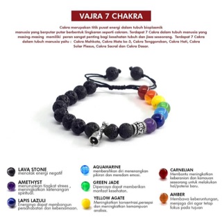  GELANG  RDNB VAJRA 7  CHAKRA  Shopee Indonesia