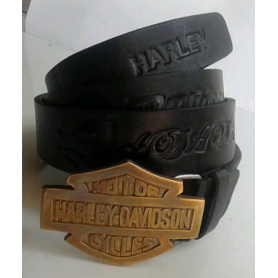 Ikat Pinggang Kulit Harley Davidson IP0022,sabuk kulit asli,sabuk pria