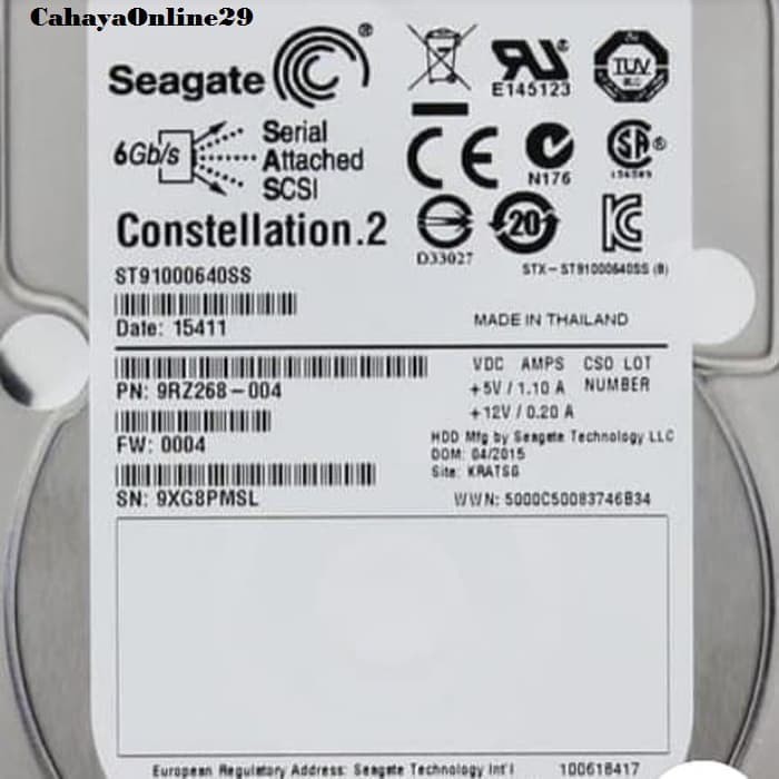 HDD SEAGATE 2 TB 7200 RPM (SATA3 6gb/s)